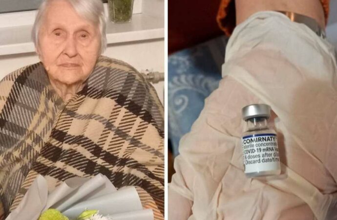 104-летняя одесситка получила вакцину от коронавируса и собирается дожить до 144-х