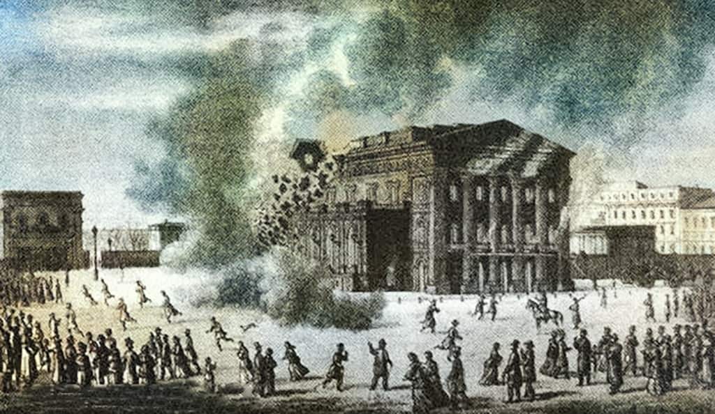пожар городской театр Одесса