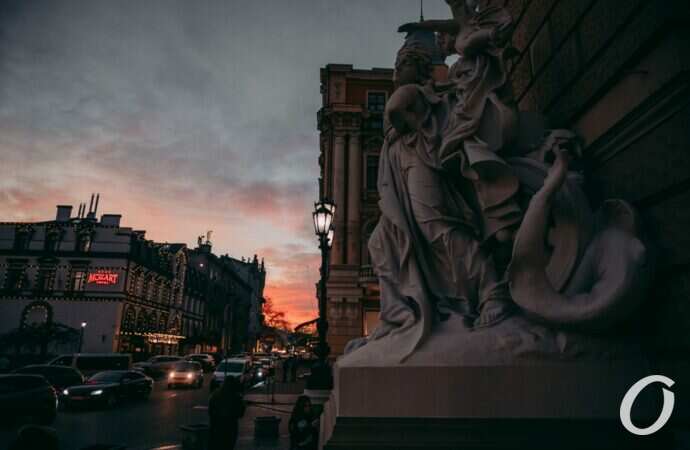 Закат в центре Одессы