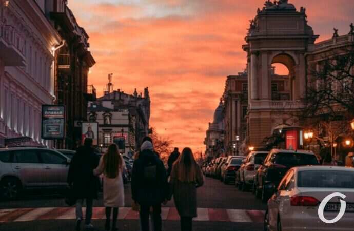 Закат в центре Одессы6