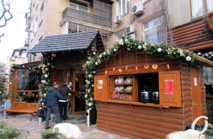 Одесса перед Рождеством, ларьки