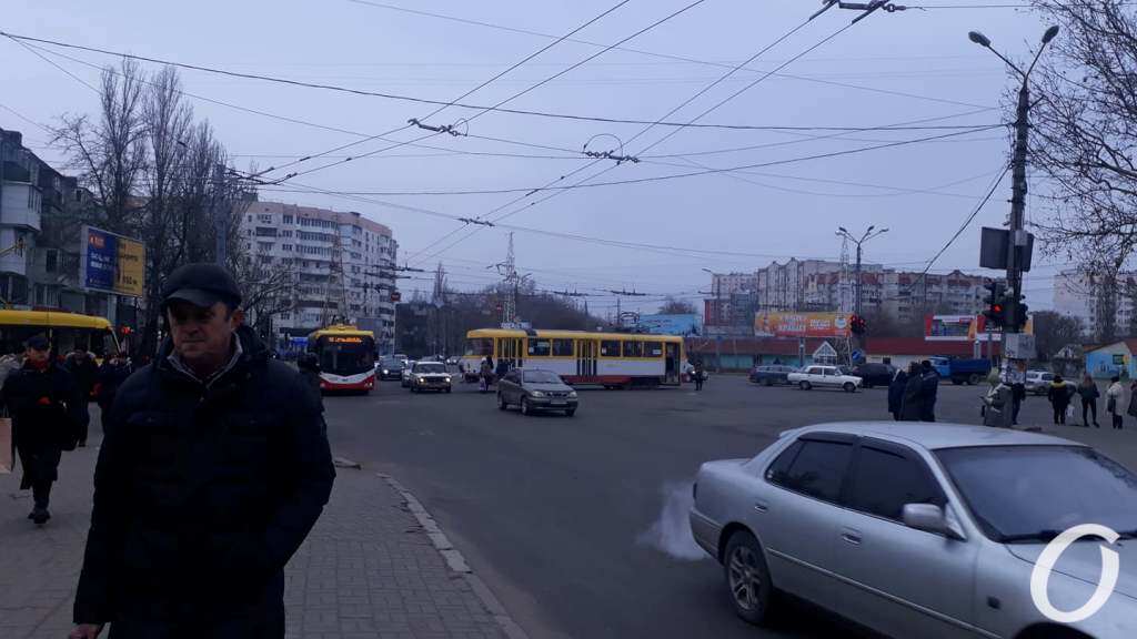 В Одесі стали трамваї5