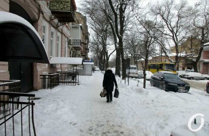 Январь в центре Одессы10