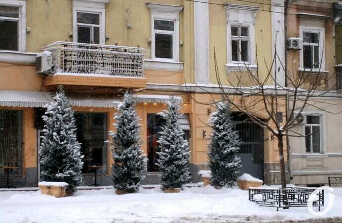 Январь в центре Одессы4