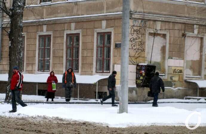 Январь в центре Одессы5