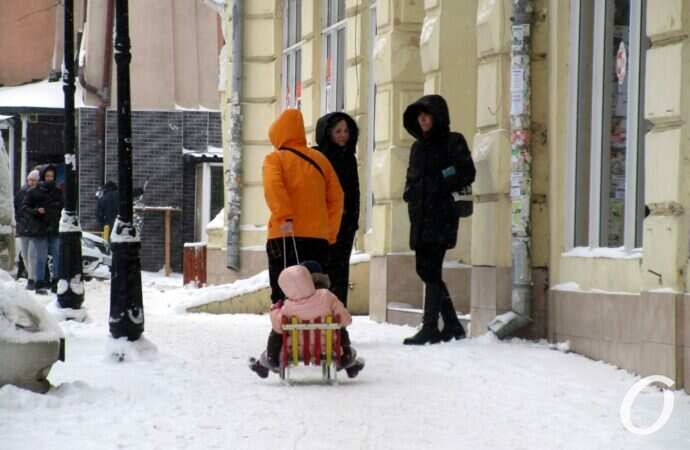 Январь в центре Одессы9