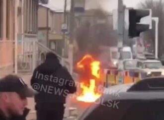 Мужчина совершил самосожжение в центре города в Одесской области (видео 18+)