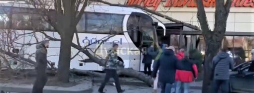 В Одессе водитель автобуса потерял сознание: разбил 3 авто и въехал в мотосалон