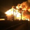Масштабный пожар под Одессой: сгорели два скандальных «эко-дома» (фото)