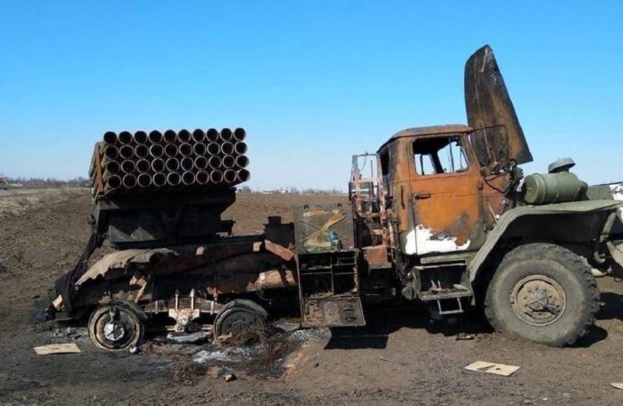 Потери российских агрессоров в Украине на 23 марта