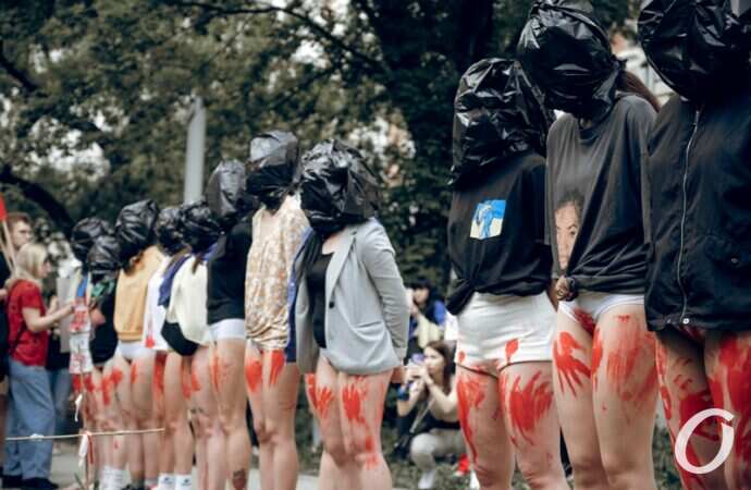 Акция у посольства рф в Кракове13