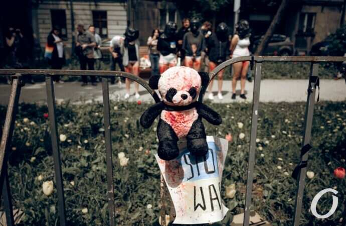 Акция у посольства рф в Кракове2