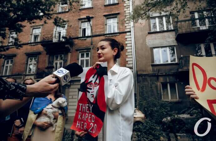 Акция у посольства рф в Кракове27