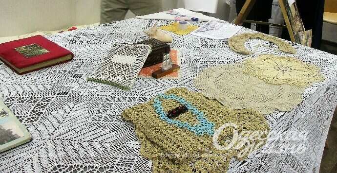 Выставка "Кружева времени", вязаные изделия