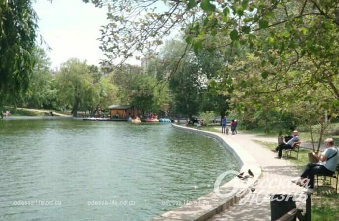 Парк Победы, у пруда