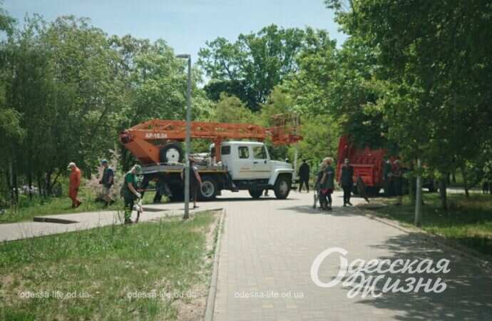 Парк Победы, коммунальщики