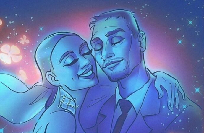 Українська художниця намалювала одеську пару, яка загинула від російської ракети
