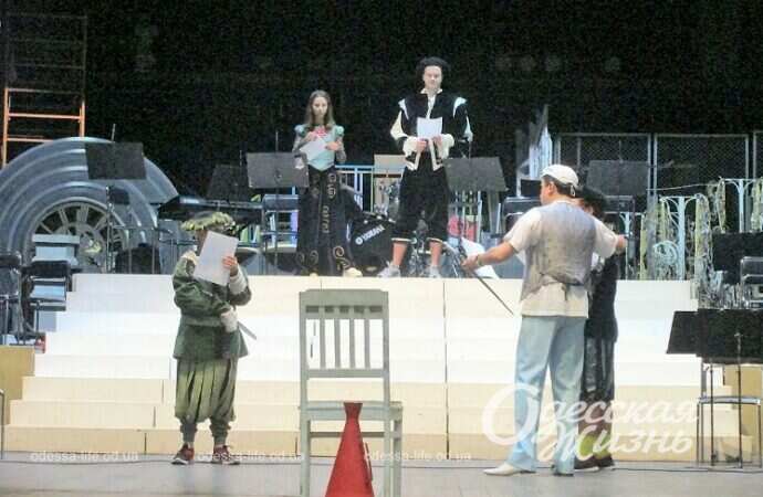 Музкомедия, репетиция