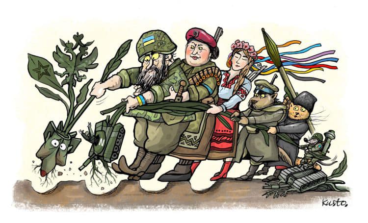 карикатура про путина и украину
