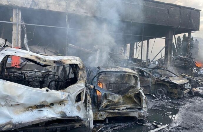 разрушения в Виннице после ракетного удара