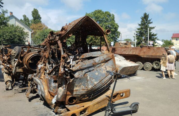 выставка уничтоженной российской техники