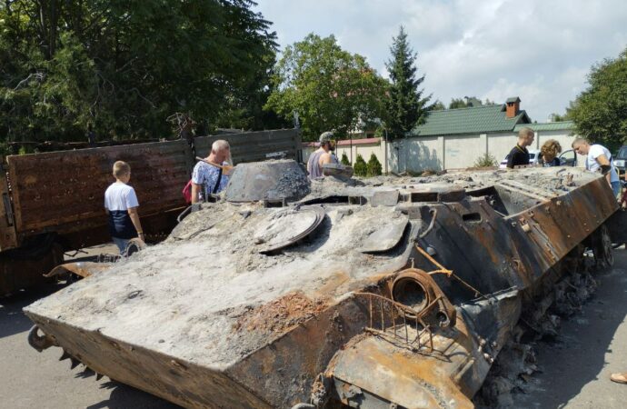 выставка уничтоженной российской техники