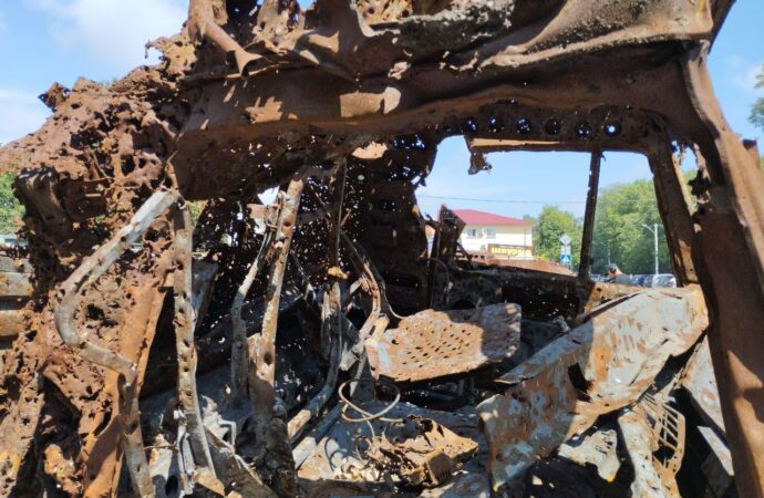 выставка уничтоженной российской техники