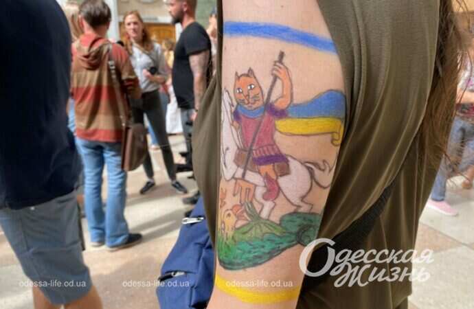 Марки с котиками, тату