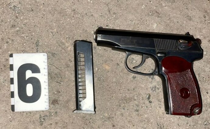 пистолет преступника