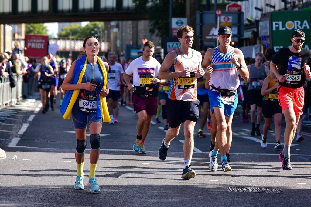 Валерия Киосе бежит марафон