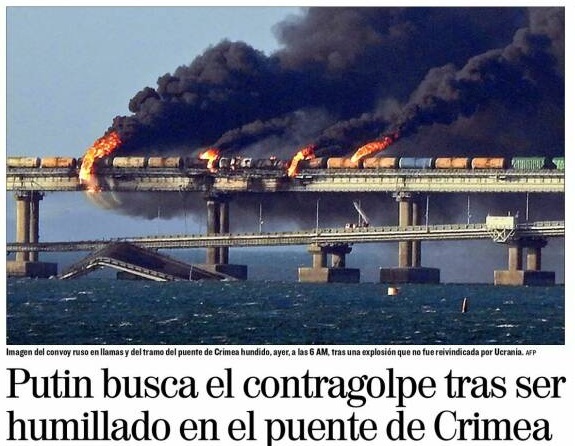 Перші шпальти світових ЗМІ про вибух на Керченському мосту