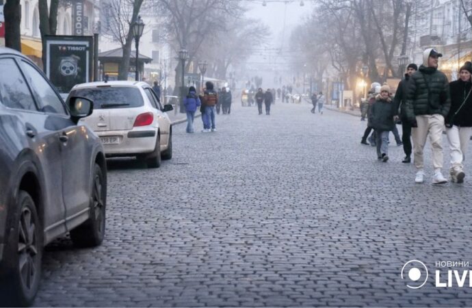 В Одессе пешеходную Дерибасовскую превратили в автостоянку (фото)