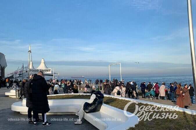 Одесский Ланжерон, 1 января 2023 года