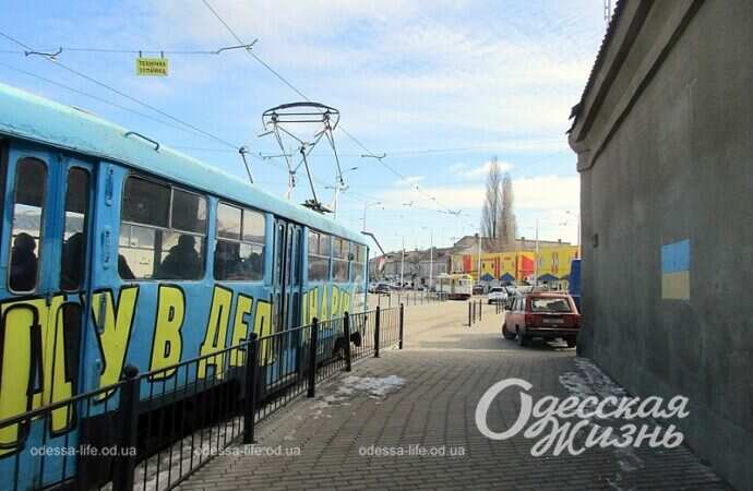 Одесский Новощепной ряд, трамвай