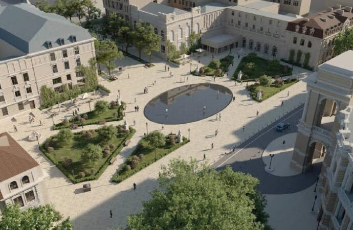 С озером и подземным паркингом: в Одессе выбирают проект новой Театральной площади