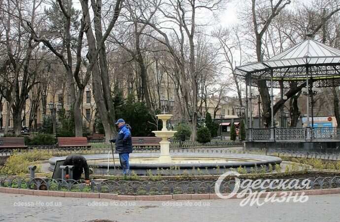 Одесса, Горсад, фонтан