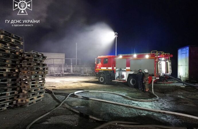 Масштабный пожар в Белгороде-Днестровском: пылающий склад тушили 3 часа (фото, видео)