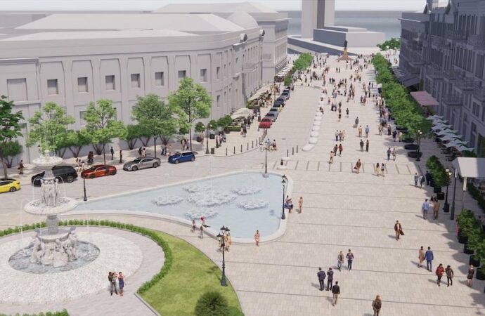 екатерининская площадь - визуализация