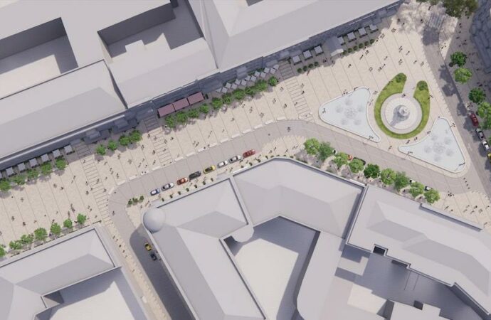 екатерининская площадь - визуализация