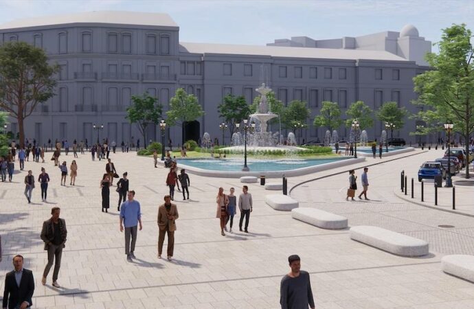 екатерининская площадь - визуализация