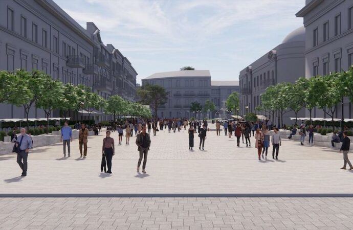 екатерининская площадь - визуализация