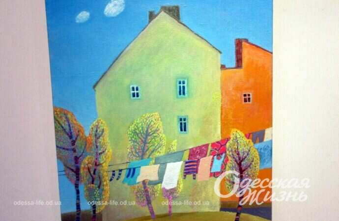 картина на выставке