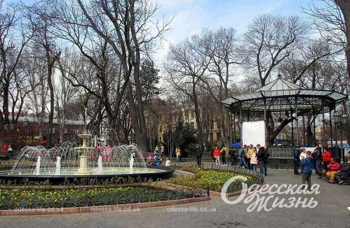 Горсад, фонтан