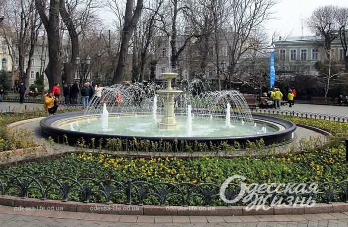 В Горсаду запустили фонтан