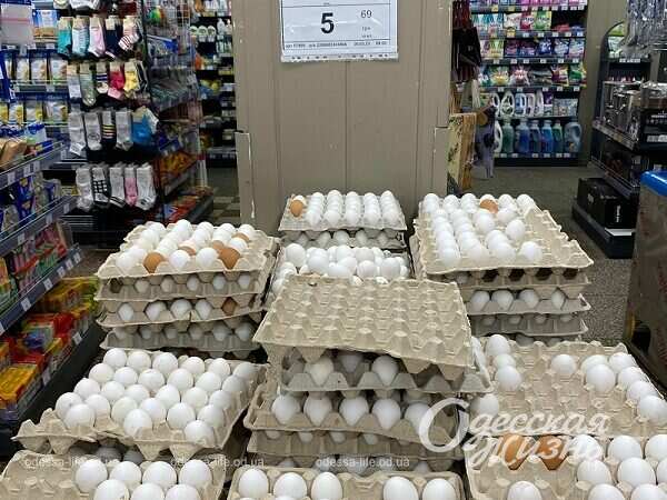 Яйца, супермаркет, цена