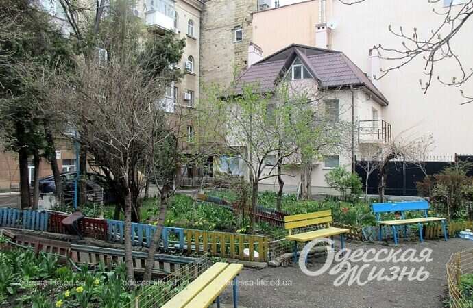 Дом энергетиков, во дворе