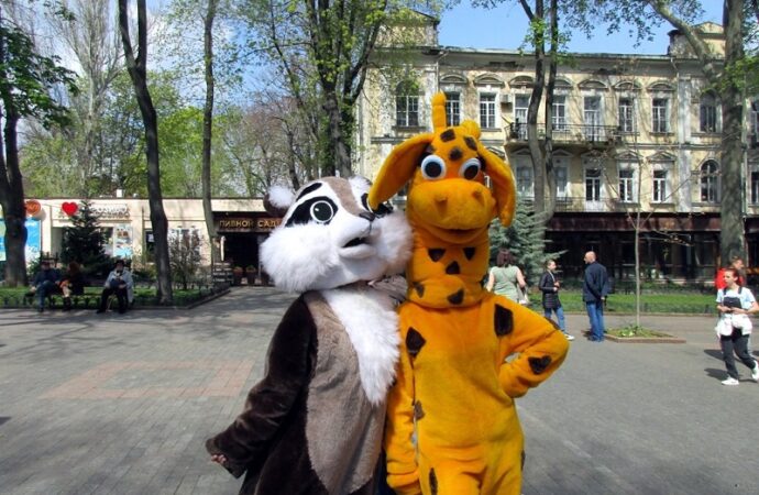 Аниматоры на книжном фестивале в Одессе