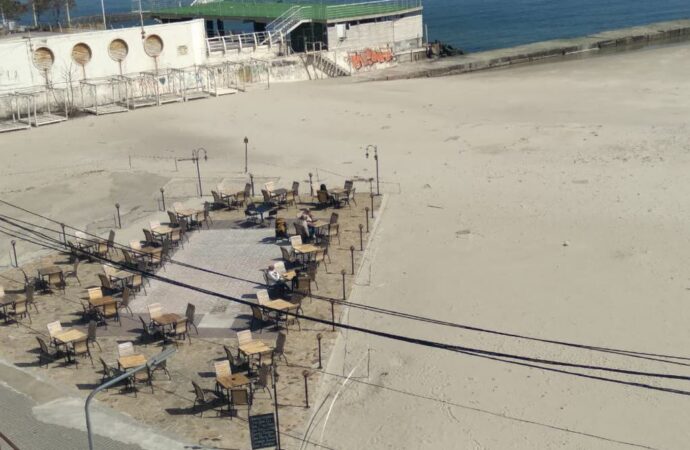 кафе на пляже Одессы
