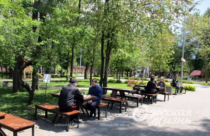 Одесский Преображенский парк, шахматы
