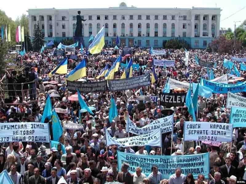 Митинг в день памяти жертв депортации крымских татар